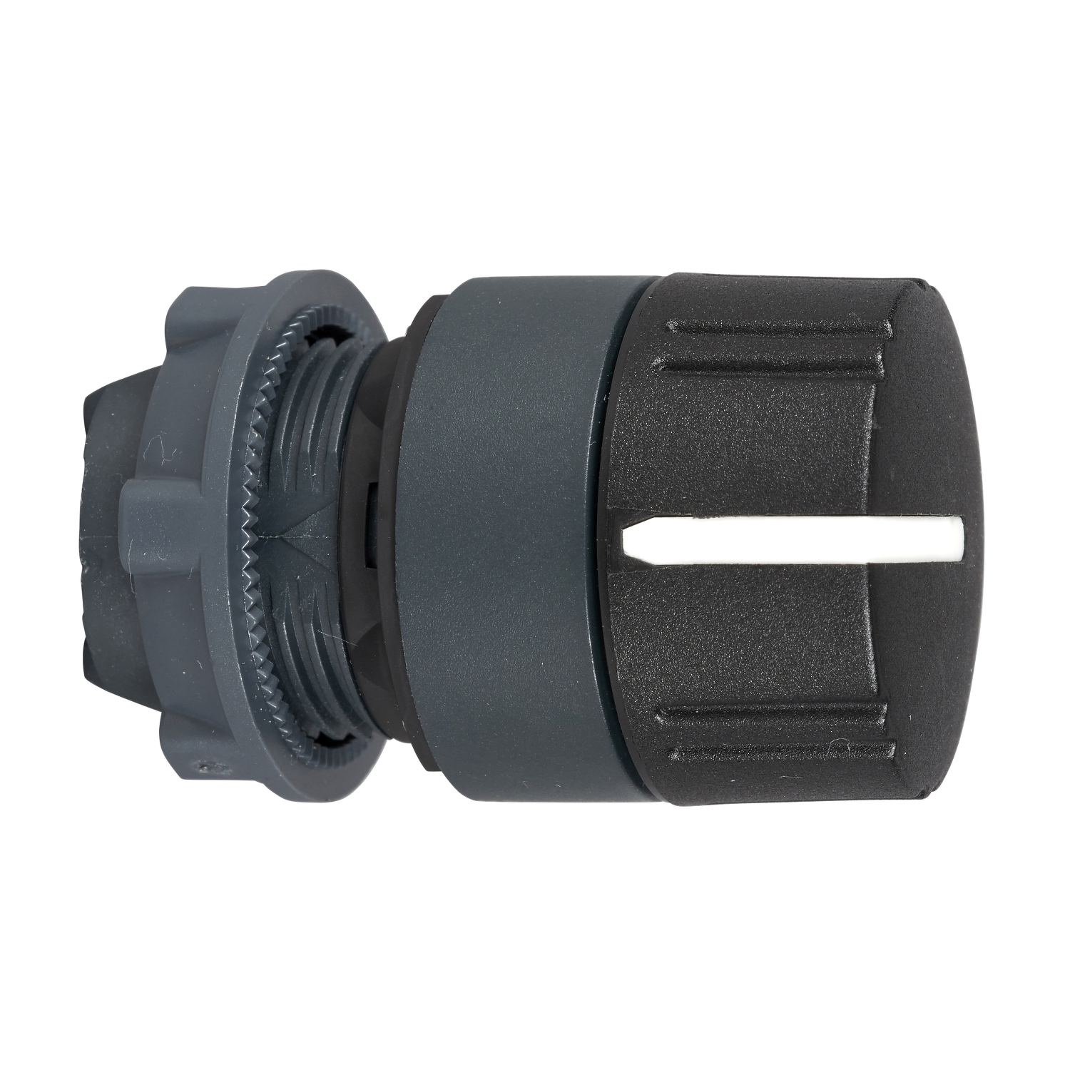 ZB5AD29 ZB5 Series Head, 1.14 in H x 1.14 in W x 1.81 in D x 0.87 in Dia, Round shape, Dark grey plastic, Black