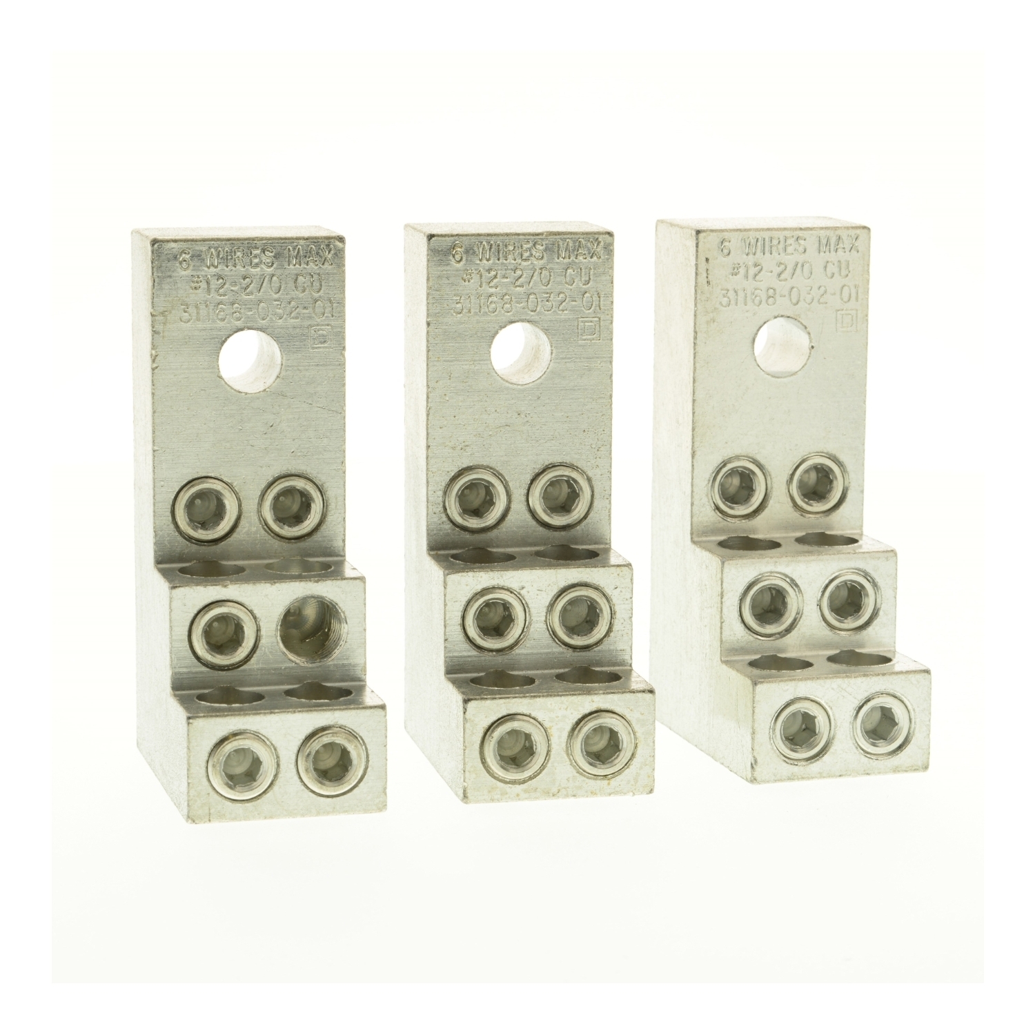 GS1AW506 GS1 Power Distribution Lug Kit, Switch Rating 200/400 A, 12 to 2/0 AWG Wire, Copper Wire