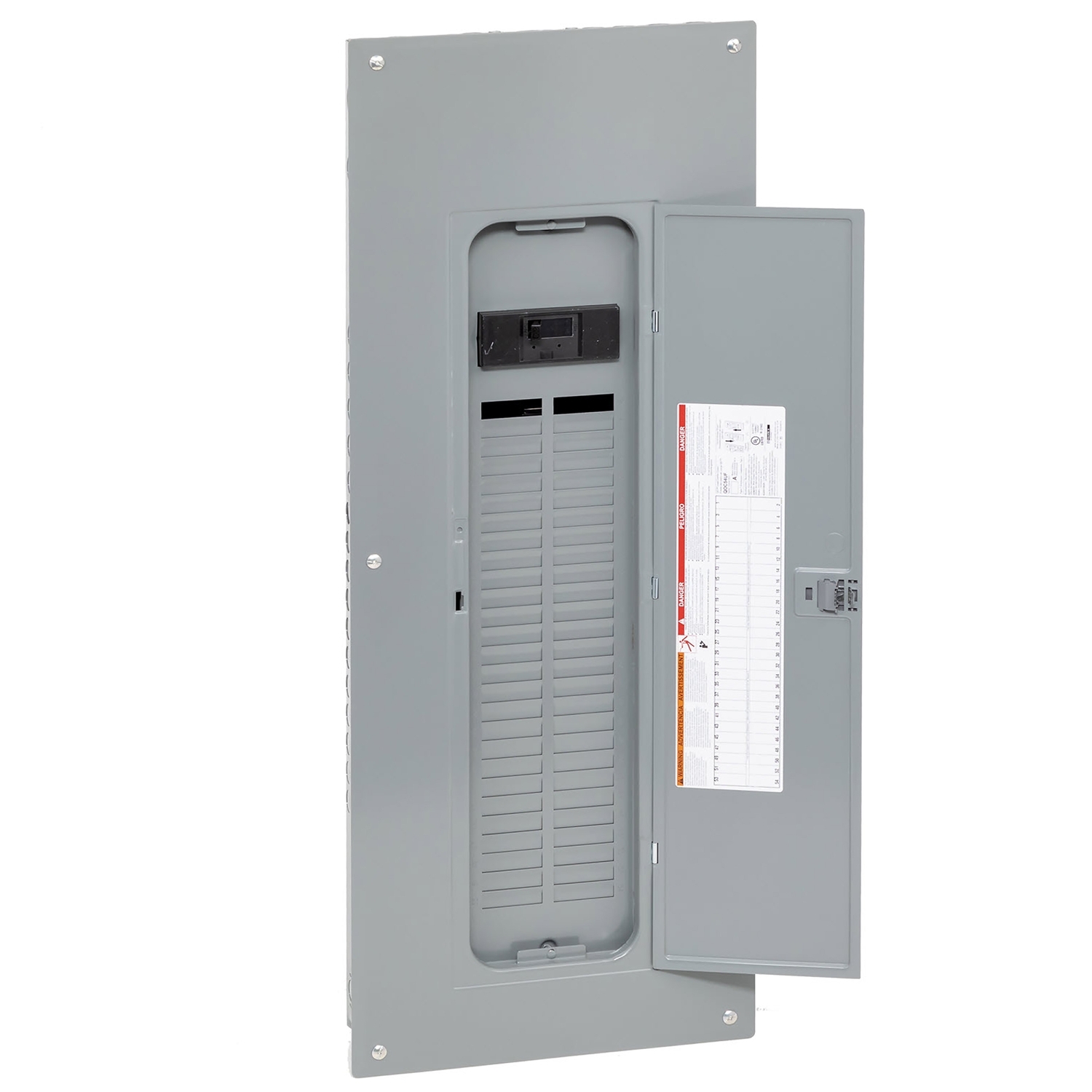 QO154M200PC 1-Phase Neutral Main Breaker Loadcenter With Combination Flush/Surface Cover, 120/240 V AC, 200 A, 22 kA Interrupt