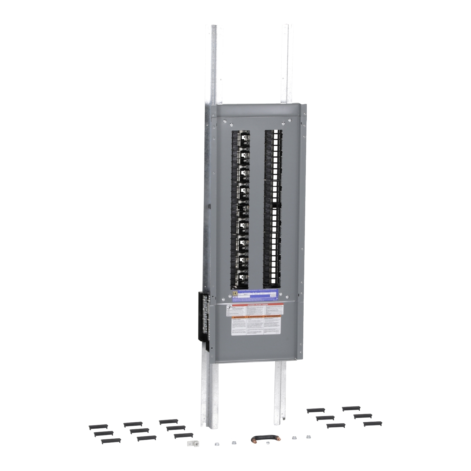 NQ454L6C 3-Phase Main Lug Panelboard Interior, 240 V AC/48 V DC, 600 A, 10/22/65 kA Interrupt, 54 Spaces
