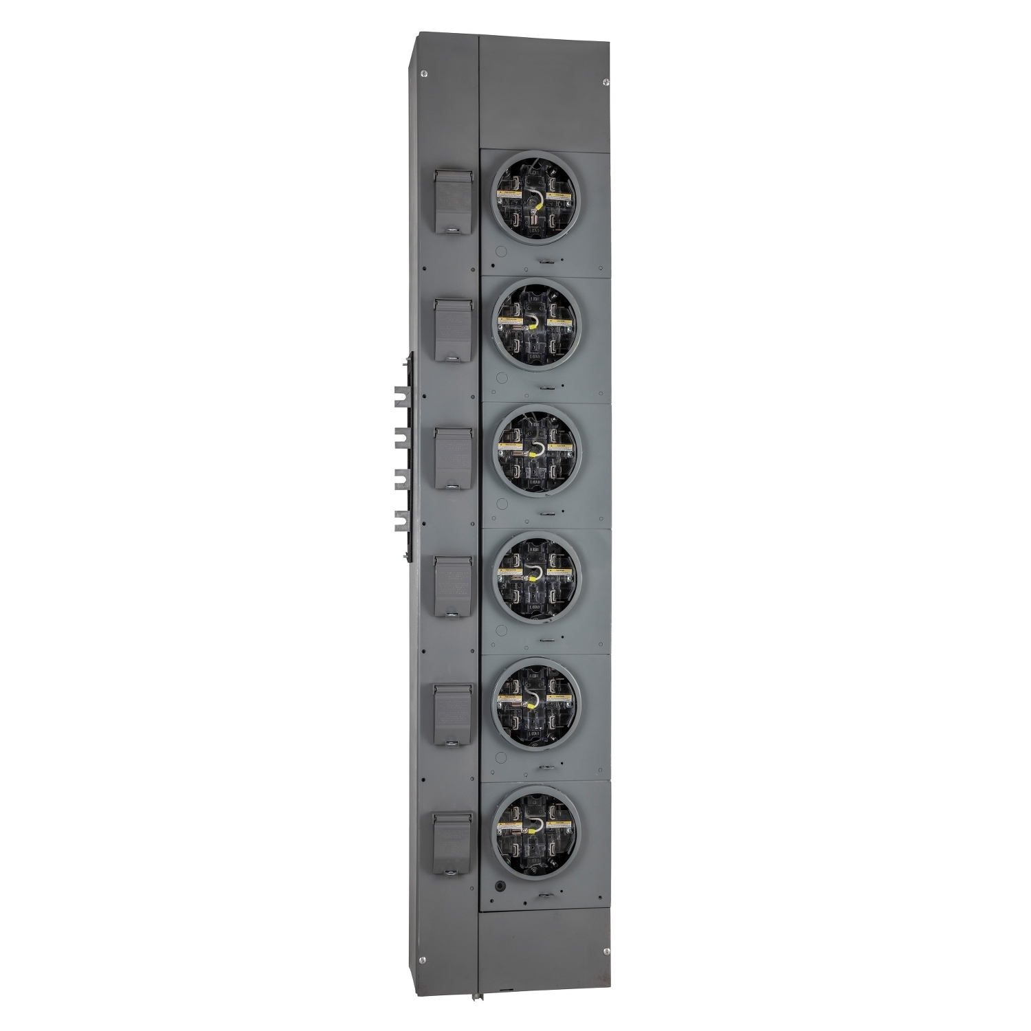 EZML116125 Branch Unit, EZ Meter Pak, 125 Amp, 6 Socket, 120/240V, Lever, Ringless