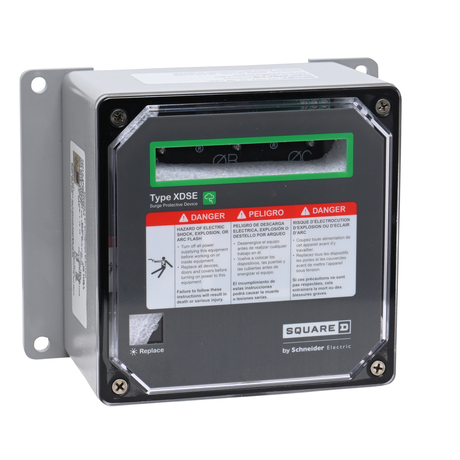 SSP02XDSE10A Surgelogic Type 2 Surge Protective Device, 208Y/120 V AC, 3 ph