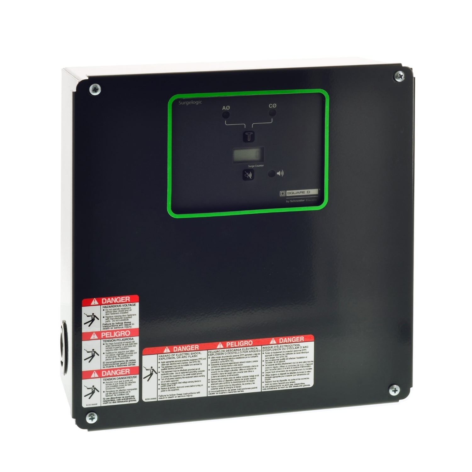 SSP04EMA24DF Surgelogic EMA Surge Protective Device, 480Y/277 V AC, 3 Poles, 200 kA SCCR, 3 ph
