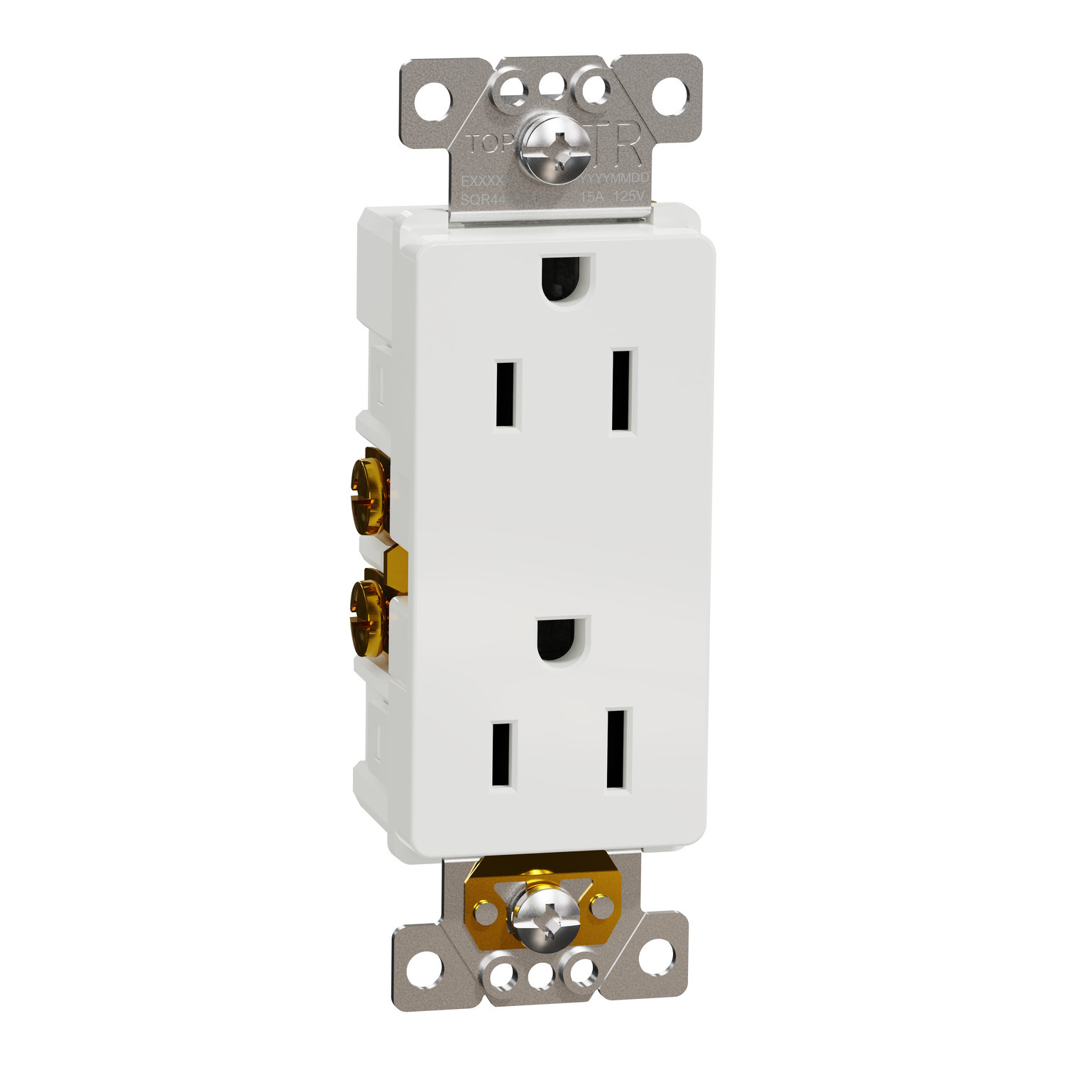 SQR44101WH X Series, 125 V, 15 A, 2 Poles, White