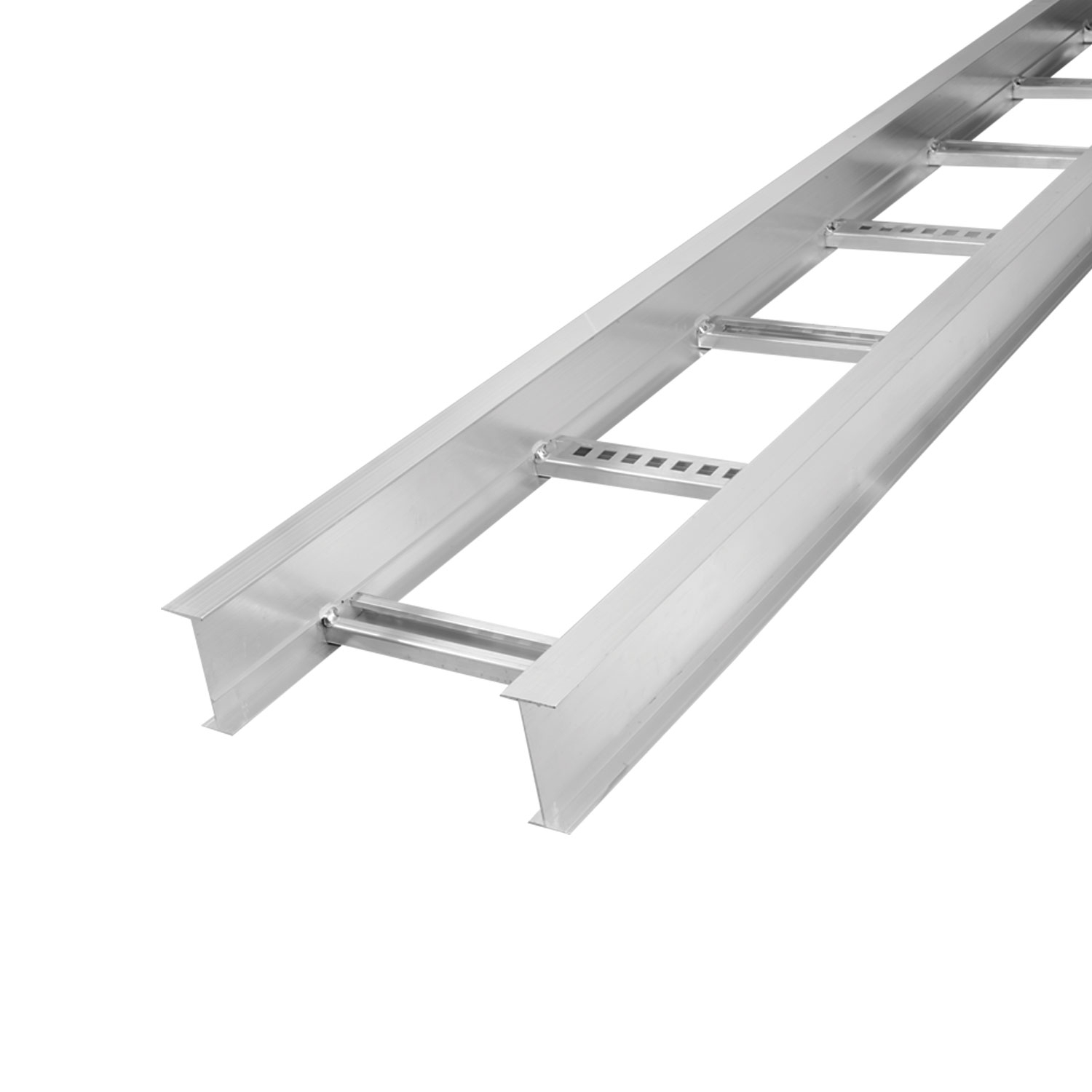 AH1412L09144 1 Series H-Beam Straight Section Cable Tray, 3 in D Loading, 144 in L x 12 in W, Aluminum