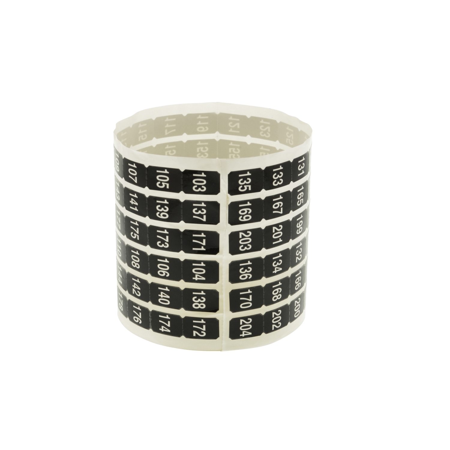 NQ204S Number Strip, For Use With NQ Circuit Breaker Panelboard, 103 to 204 Sequential Number
