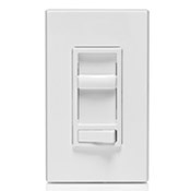 6674-P0W Decora SureSlide 3-Way Dimmable Electro-Mechanical Universal Dimmer Switch, 120 V AC, 1 Pole, Standard On/Off Operation, White