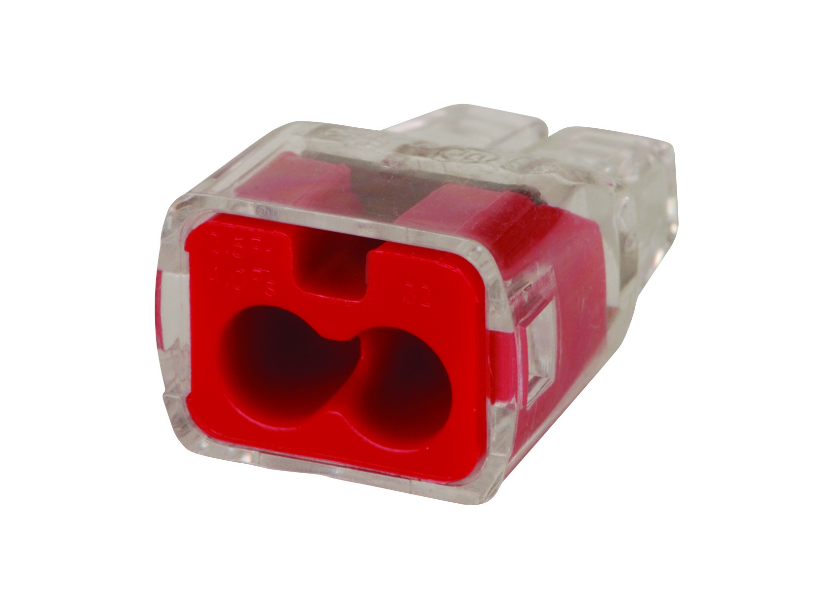 Push-In Wire Connectors, 20 to 12 AWG, 2-Port, Jar of 300
