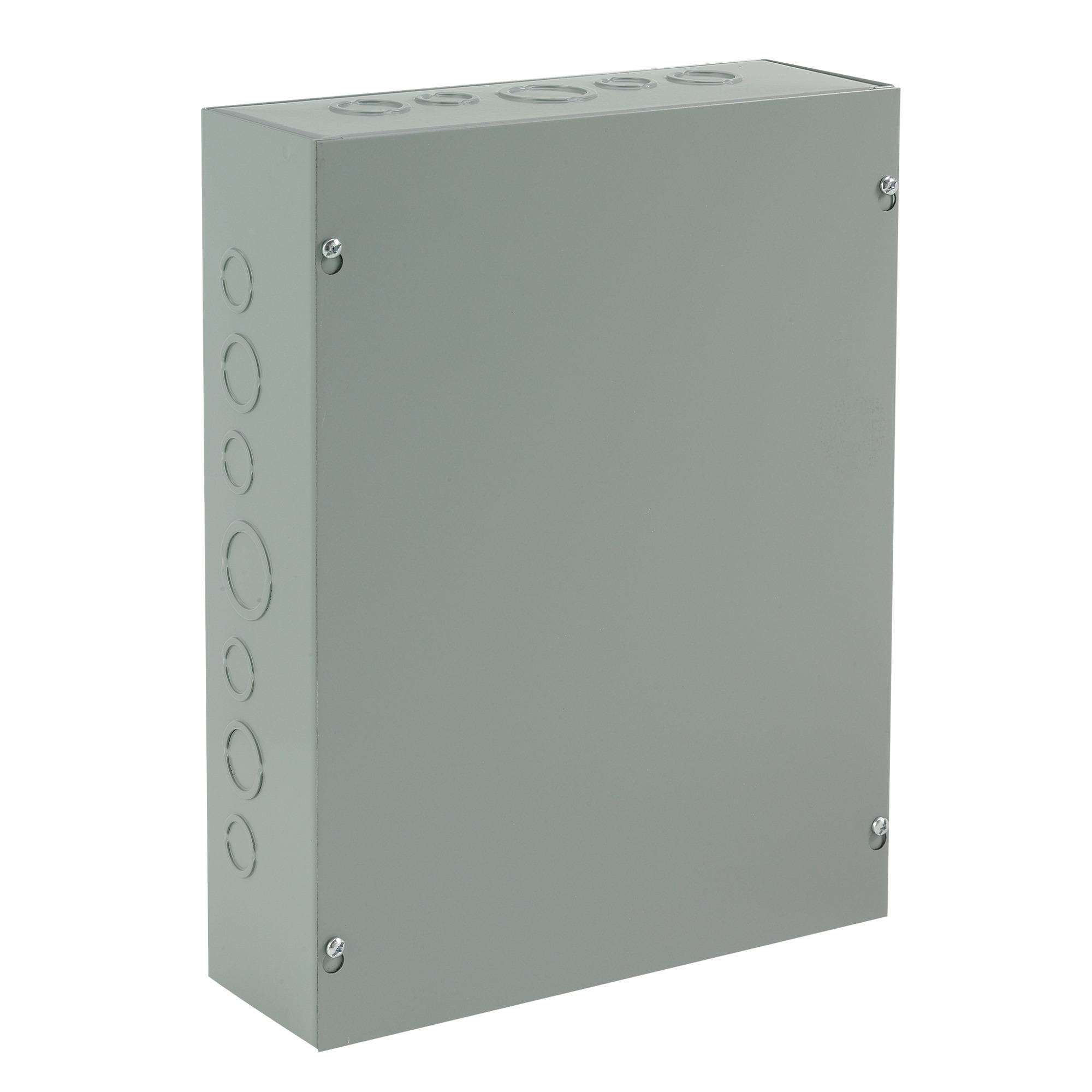 ASE4X4X4 A90P1 Pull Box With Knockout, 4 in W x 4 in D x 4 in H, Screw Cover, NEMA 1/IP30, Steel