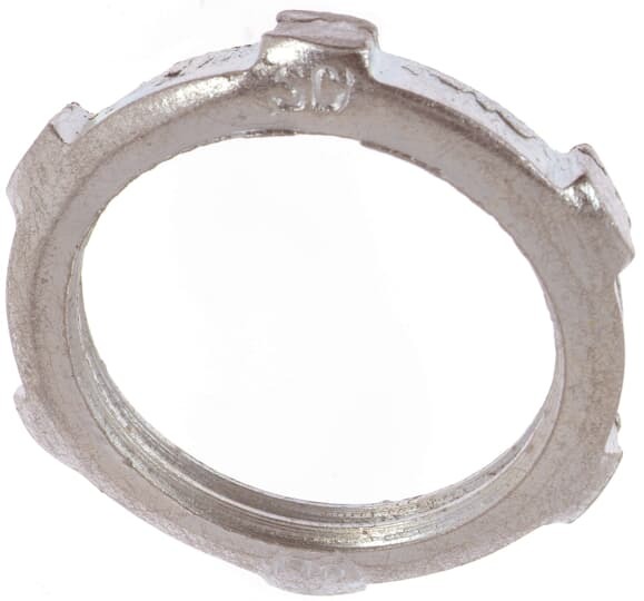 LN-110 Steel City Conduit Locknut, 4 in, For Use With Rigid/IMC Conduit, Steel, Zinc Plated