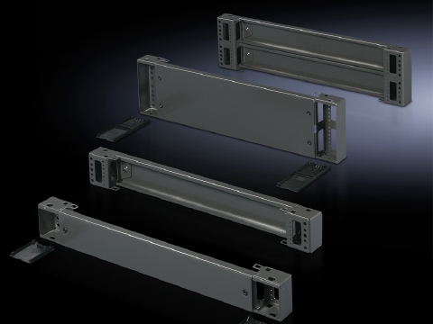 8901930 Front/Rear Vented Base/Plinth Component, For Use With TS Series 1800 mm W Enclosure, Sheet Steel, Umbra Gray