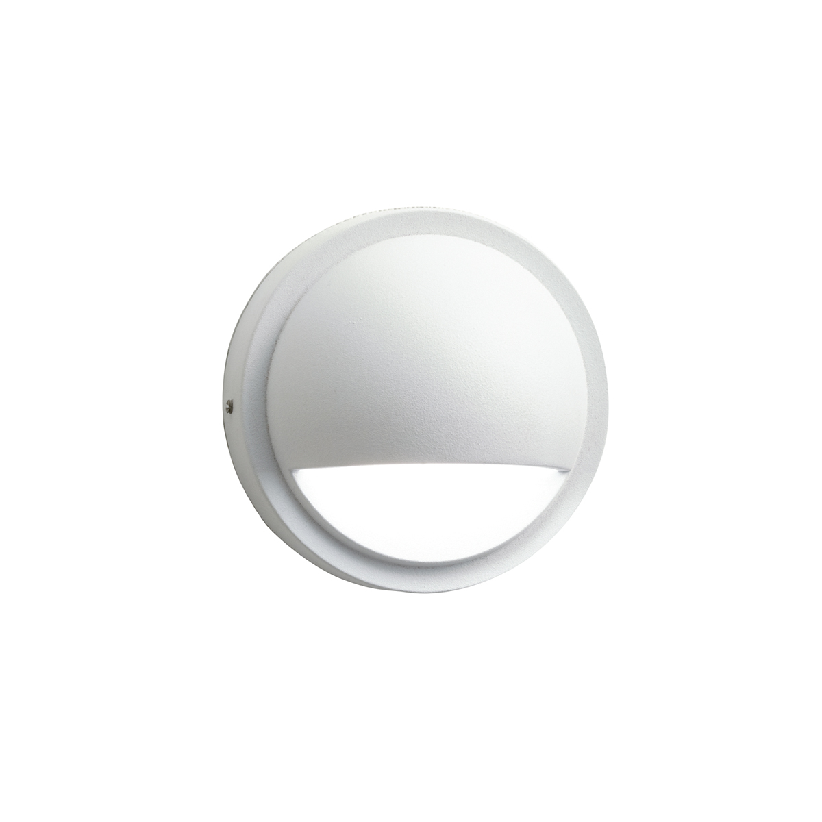 15764WHT27R Half Moon Utilitarian Deck Light, (1) LED Lamp, 15 V DC, Textured White Housing