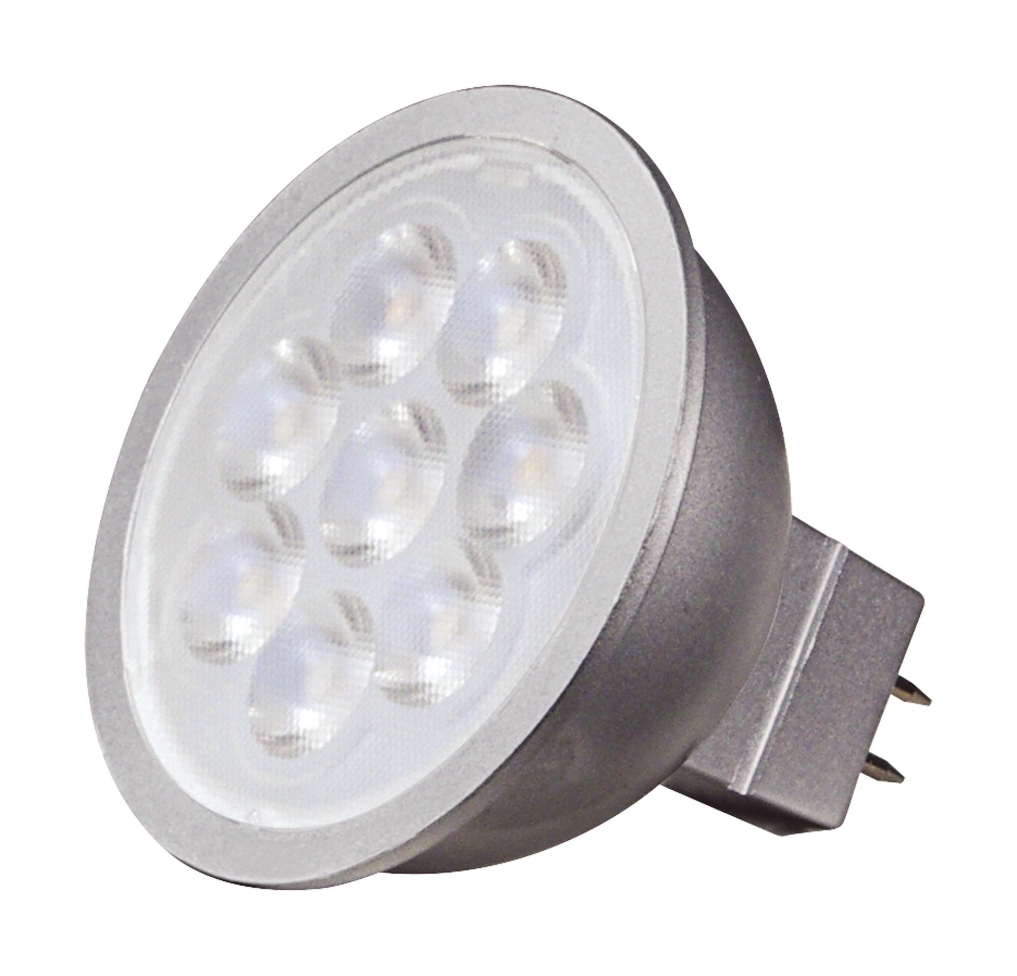 S11334 Forward/Reverse Phase Dimmable LED Lamp, 6.5 W, 35 W Incandescent Equivalent, GU5.3 Lamp, MR16 Shape, 450 Lumens