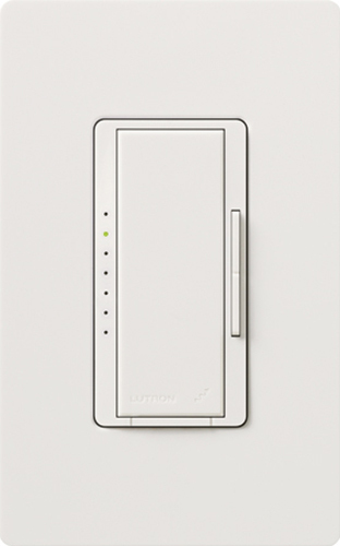 MRF2-F6AN-DV-WH Maestro Wireless 3-Wire Dimmer for Ballast/LED Driver, 6 Amp, Neutral Required, 1 Pole/Multi-Location, 120/277V, White