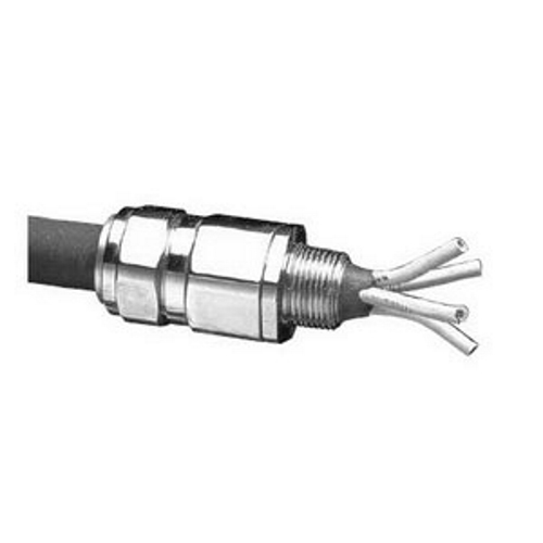20SPX2KX0505 PX2KX Explosionproof Compound Barrier Cable Connector, 1/2 in Trade, 20S Cable Openings, Brass, Nickel Plated