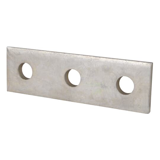 AB207EG Superstrut 200 Splice Flat Plate Fitting, 3 Holes, 5-3/8 in L x 1-5/8 in W x 1/4 in THK, Steel