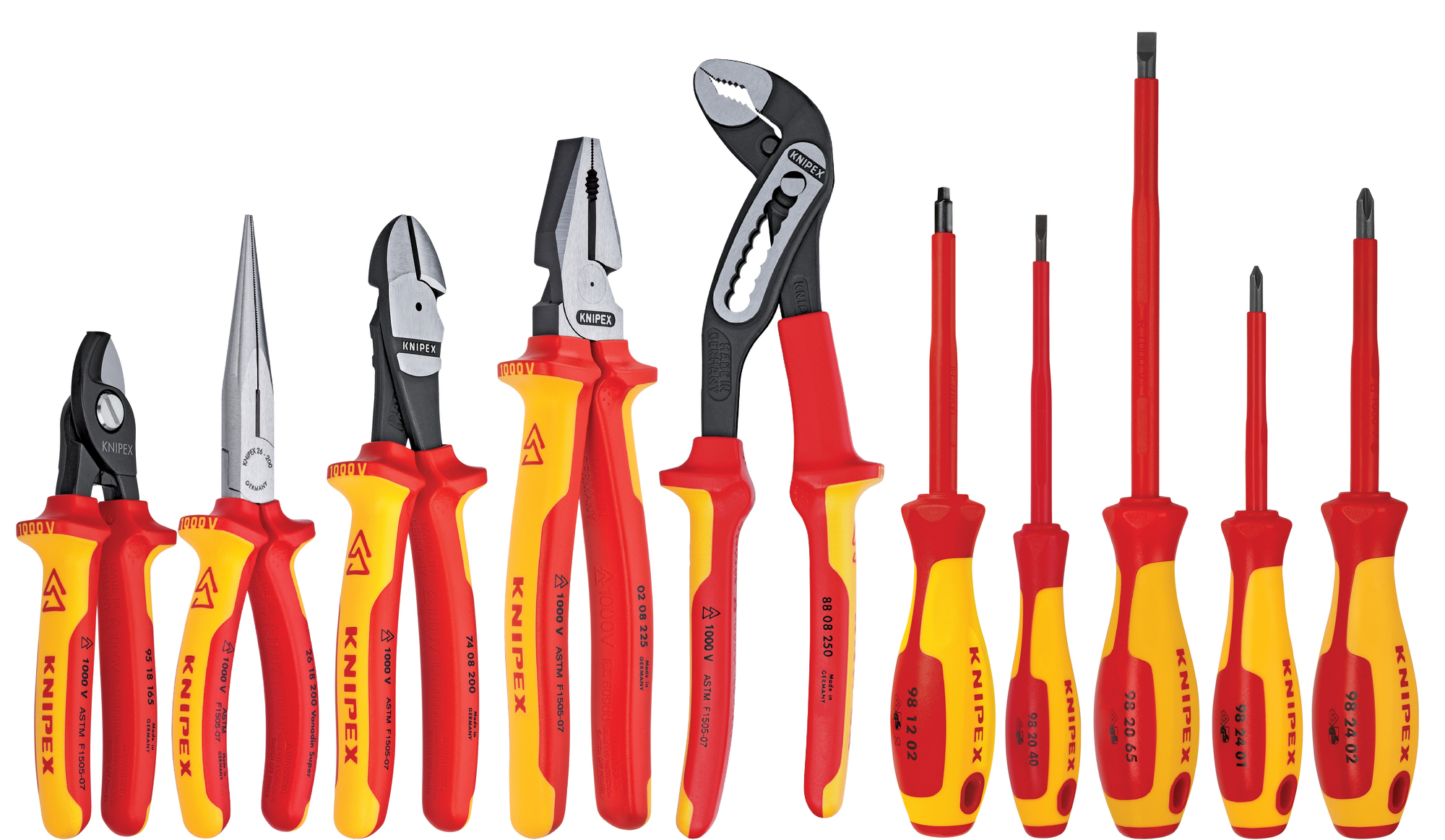 9K 98 98 30 US Multi-Component Handle Set With Tool Case, Plastic Case Tool Storage, 10 Pieces, ASTM F 1505