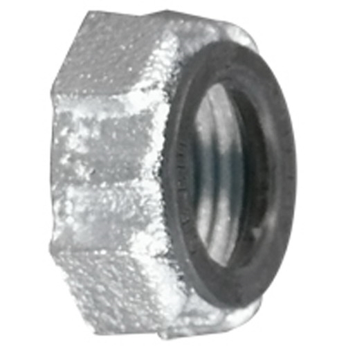 BU-300I Conduit Bushing, 3 in Trade, Malleable Iron, Zinc Electroplated
