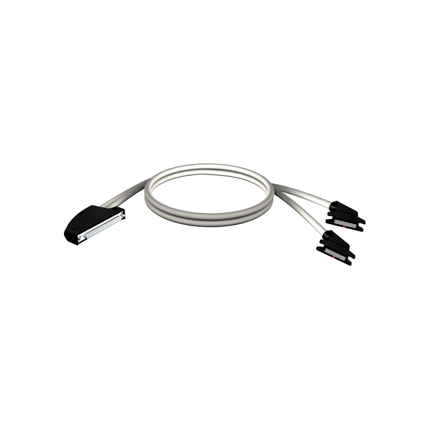 BMXFCC203 2-Cable 40-Wire Preformed Cord Set, 2 m L Cable, For Use With Modicon X80 I/O Platform Discrete I/O Module and TELEFAST ABE7 Sub-Bases