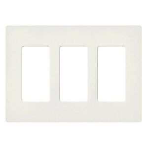 SC-3-BG Claro Wall Plate for Decorator-Style Dimmers, Switches, and Outlets, 3 Gang, Satin, Bluestone