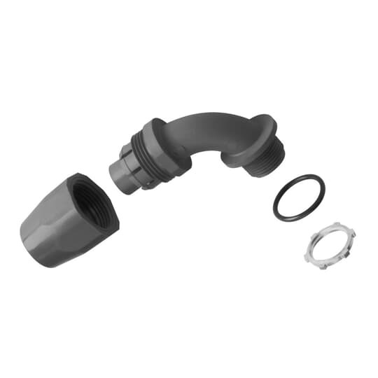 LT20E-NEW Carlon Conduit Connector, 3/4 in Trade, 90 deg, PVC