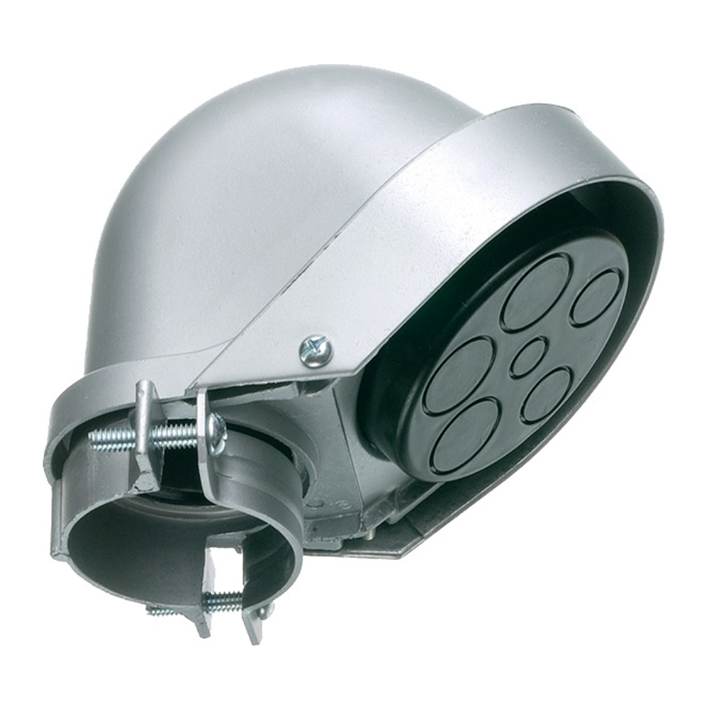 145 Clamp-On Entrance Cap, 2 in, (6) (1) 0.53 in, (2) 0.75 in, (3) 1 in Hole, For Use With EMT/IMC/Rigid Conduit, Aluminum