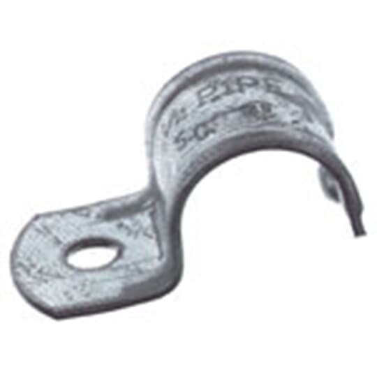 HS-103 Steel City 1-Hole Pipe Strap, 1 in, For Use With IMC/Rigid Conduit, Steel, Zinc Plated