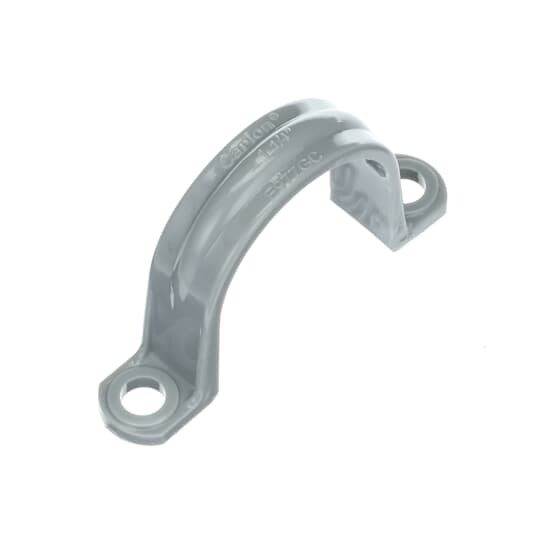 E977GC Carlon 2-Hole Non-Metallic Conduit Clamp, 1-1/4 in Conduit, PVC