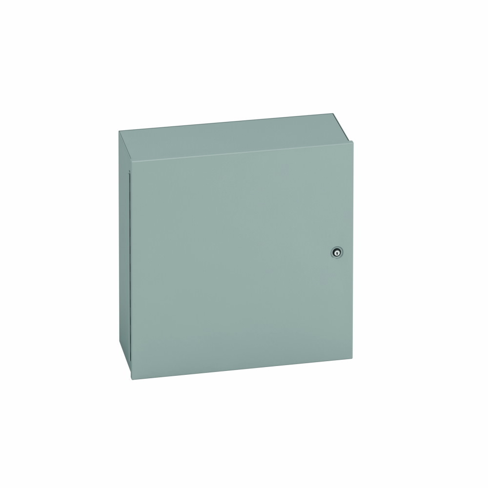 242412-1 D80 Subclass Medium Panel Enclosure, 24 in W x 12.62 in D x 24 in H, NEMA 1/IP30 NEMA Rating, Carbon steel