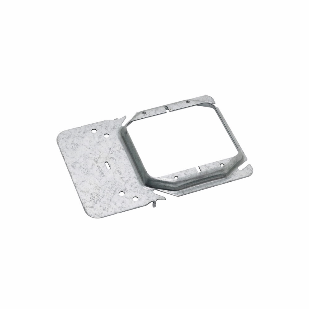 BB45-12 Uni-Mount 2-Gang Box Support Bracket, Fastened Mount, Steel, Pre-Galvanized