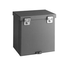 12128 RTHC NK Junction Box, 12 in H x 12 in W x 8 in D, Hinged Cover, NEMA 3R/IP32 NEMA Rating, Carbon steel