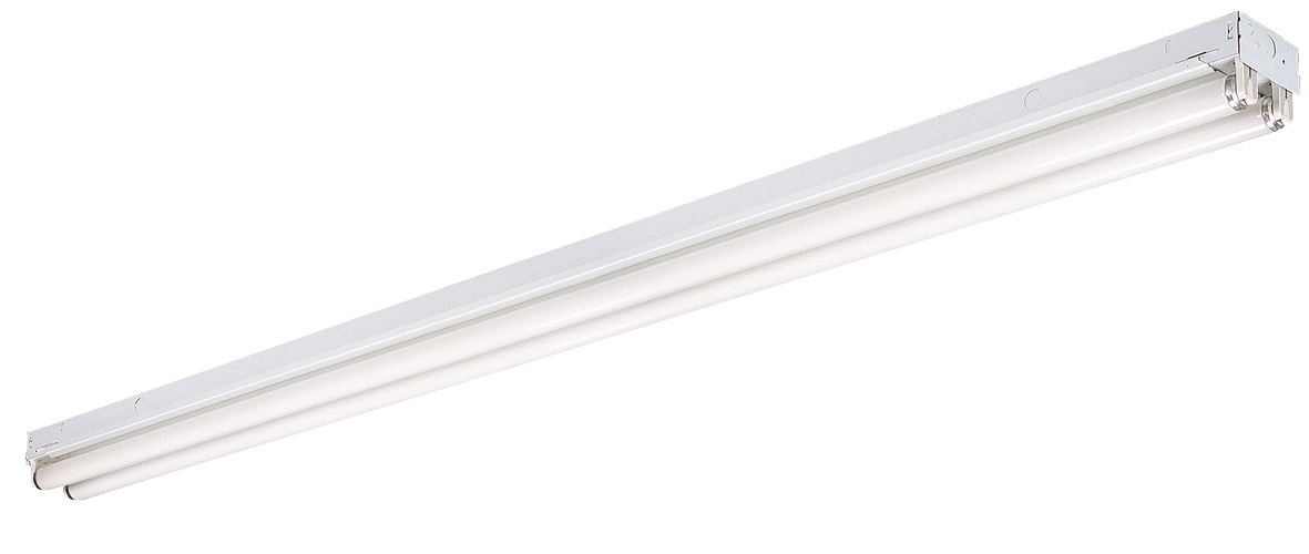 C 2 96T8 MVOLT GEB10IS C Series General Purpose Strip Light, (2) Lamps T8 Lamp, 120 to 277 VAC, High Gloss Baked White Enamel Housing