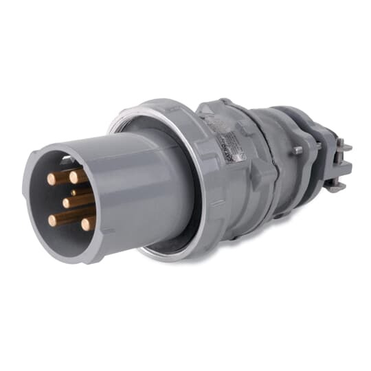 DS2504MP000/DF2032 Russellstoll MaxGard 3-Phase Male Plug, 277/480 VAC, 200 A, 4 Poles, 5 Wires