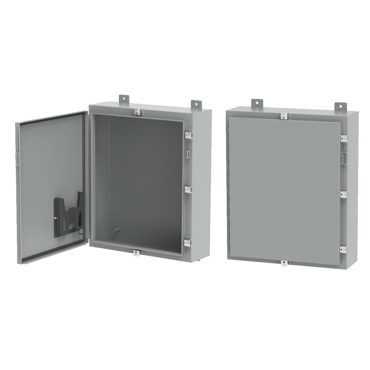 A20H20ALP A4 Series 1-Door Enclosure, 20 in L x 20 in W x 6 in D, NEMA 4/IP66 NEMA Rating, Steel