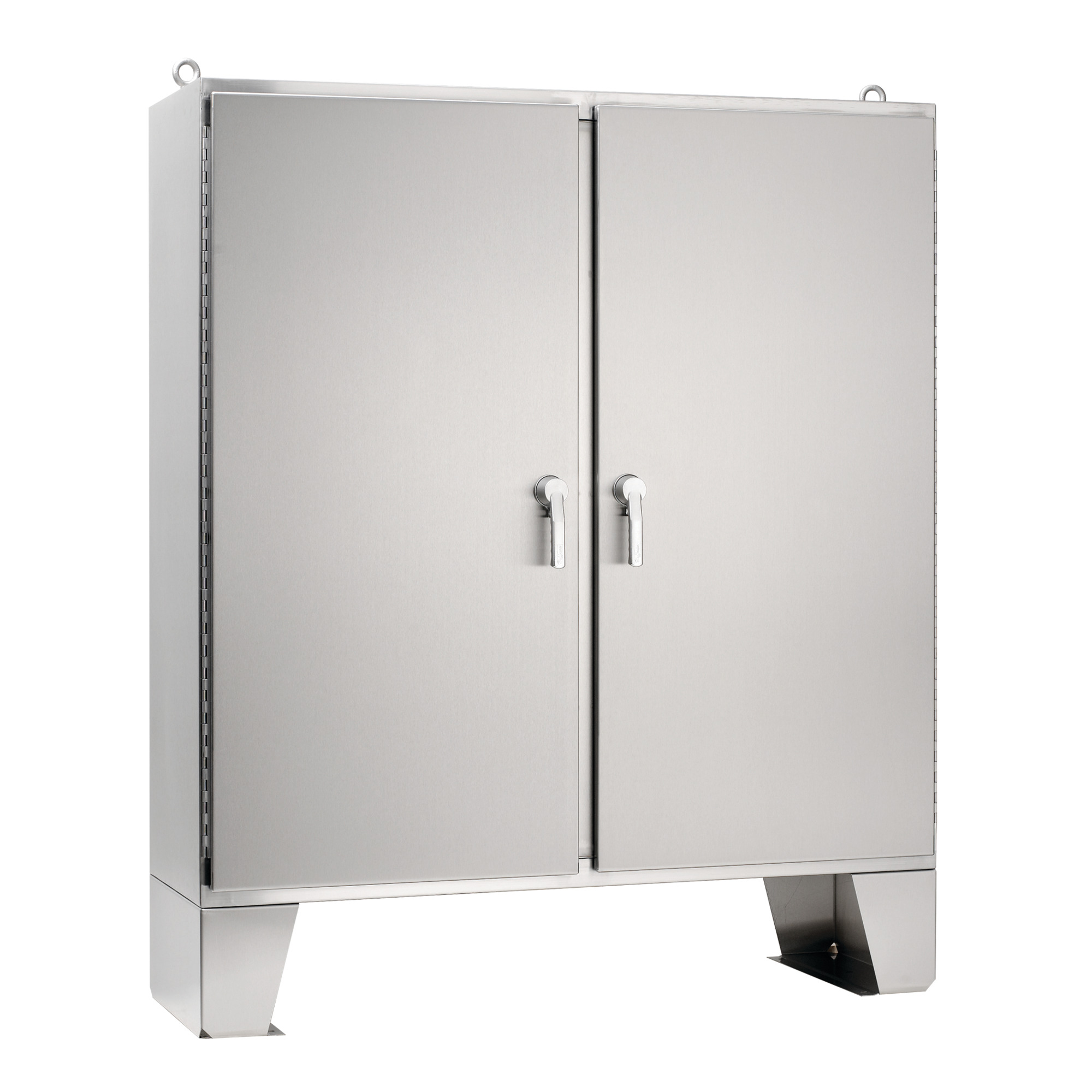 A62H6012SSLP3PT A4S3 2-Door Enclosure, 62.06 in L x 60.06 in W x 12.06 in D, NEMA 4X/IP66 NEMA Rating, 304 Stainless Steel