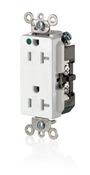 16362-SGG Decora Plus 1-Phase Duplex Extra Heavy Duty Self-Grounding Tamper Resistant Straight Blade Receptacle, 125 V AC, 20 A, 2 Poles, 3 Wires, Gray