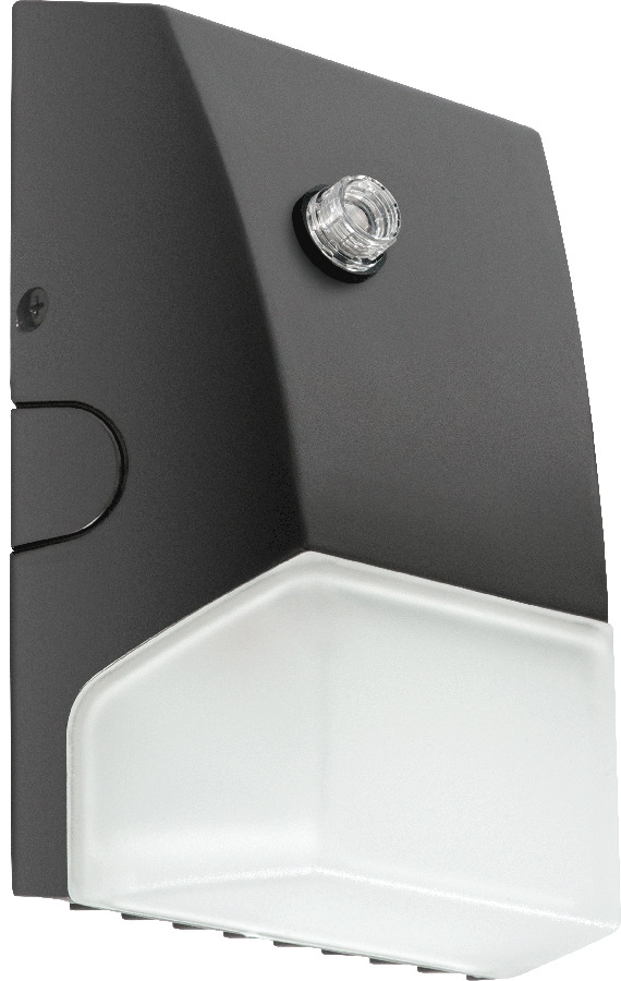 BRISKS17L-740/PCU BRISK Economical Outdoor Wallpack With 120 to 277 V AC Photocell,) LED Lamp, 13.7 W Fixture, 120/208/240/277 V AC, Bronze/Polyester Powder Coated Housing