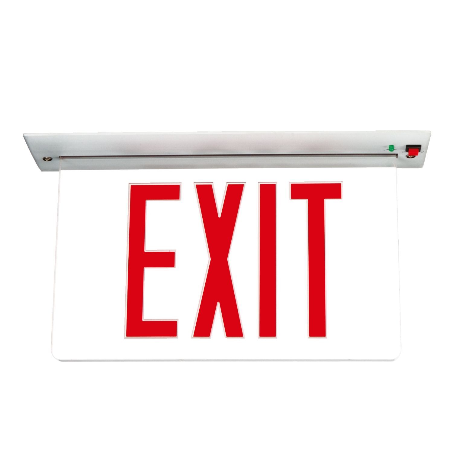 EUR60G Sure-Lites EUR Single Face Exit Sign, LED Lamp, 120/277 V AC, EXIT Legend