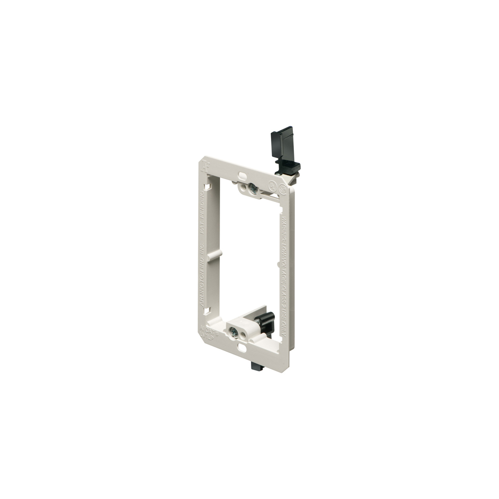 LV1LP LV Series 1-Gang Low Profile Low Voltage Mounting Bracket, For Use With Cable Management System, Fastened Mount, Plastic