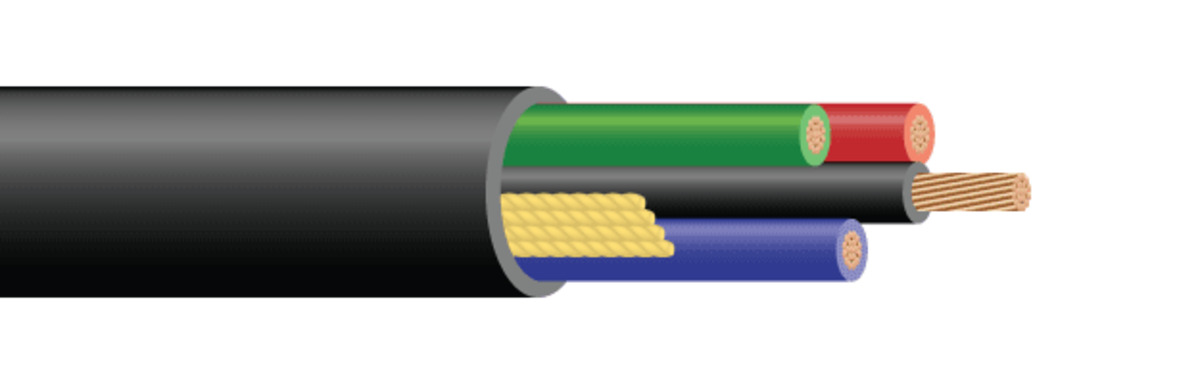 64433399 Type TC-ER VFD Control Cables, Reel Packaging, 2 kV AC, (3) Conductors 1/0 AWG Conductor Copper Conductor