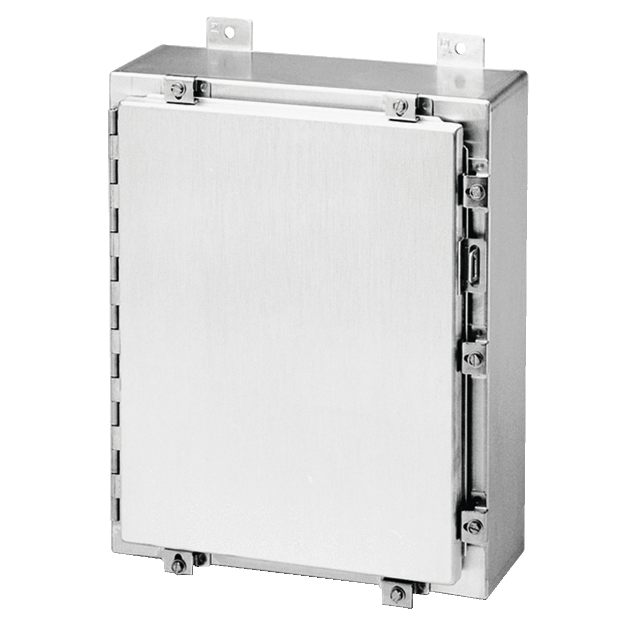 A16H1608ALLP A4A Enclosure, 16 in L x 16 in W x 8 in D, NEMA 4X/IP66 NEMA Rating, Aluminum