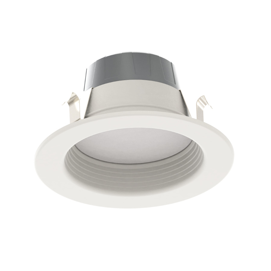 R4R109FA120WB R Series Round Retrofit Downlights, 10 W Fixture, 120 V, Metal Housing