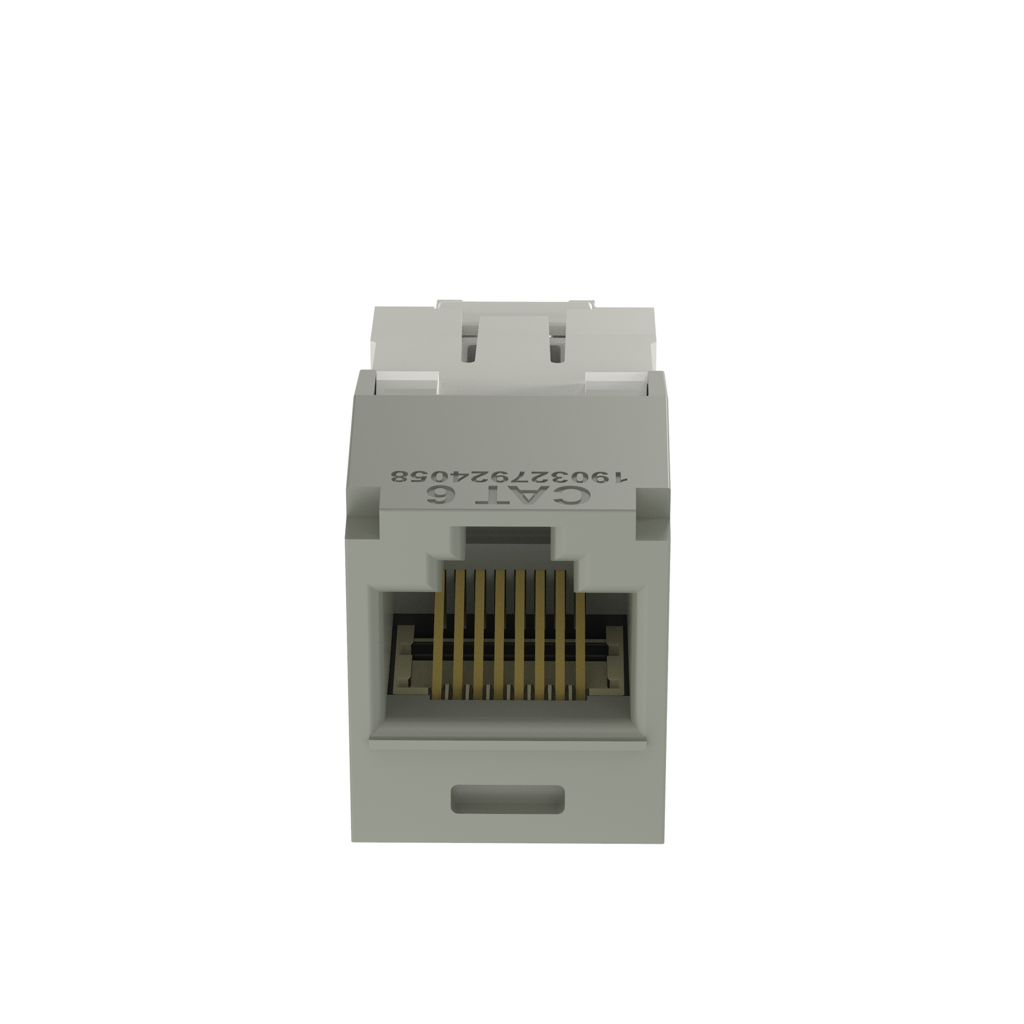 CJ688TGIG PanNet TX6 Plus 8-Position 8-Wire Universal TG Style Unshielded Jack Module, Cat 6 RJ45/Mini-Com Module, Surface Mount, 1 Port, ABS/Polycarbonate, International Gray