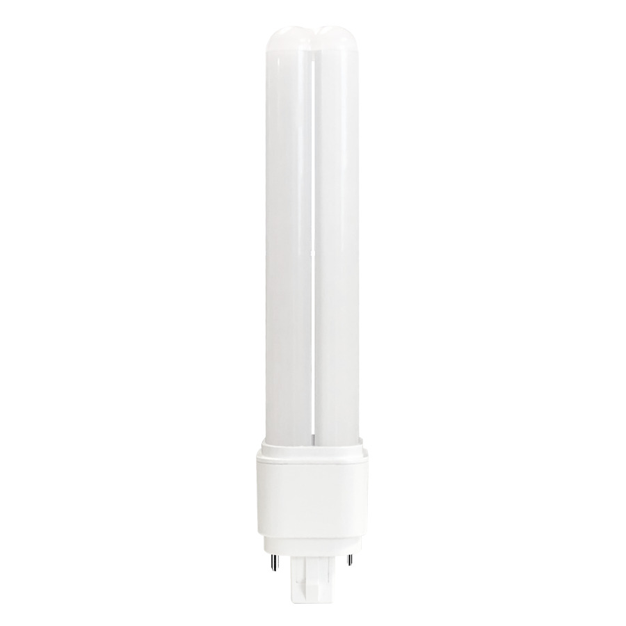 PLC-9-O-840-HYB Type A Plug and Play/B Compact Dual Mode Hybrid Non-Dimmable LED Lamp, 9 W, G24d Lamp, PLC-O Shape, 1250 Lumens