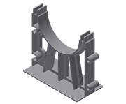 1551 Base Spacer, 2 x 3 in, Polypropylene