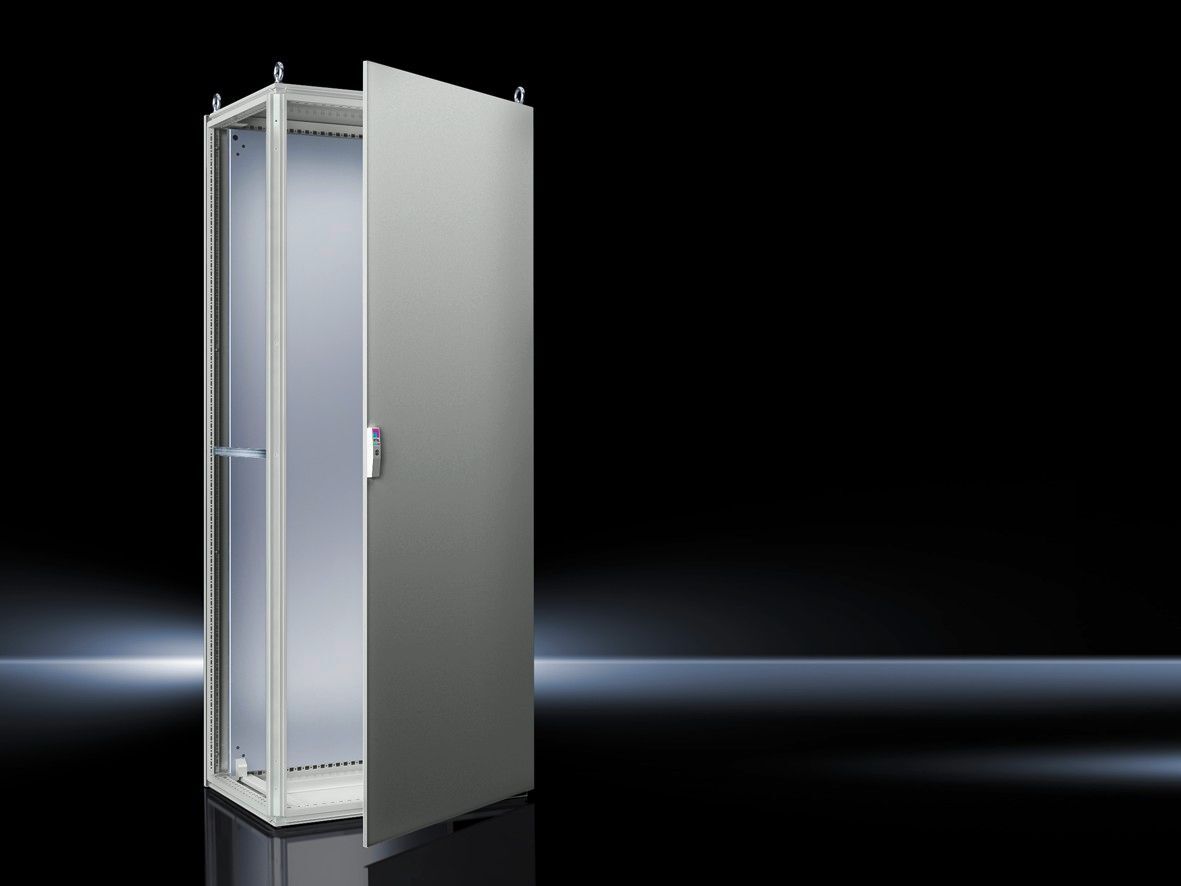 8808548 TS Series 1-Door Modular Enclosure, 800 mm W x 800 mm D, NEMA 3R, Carbon Steel