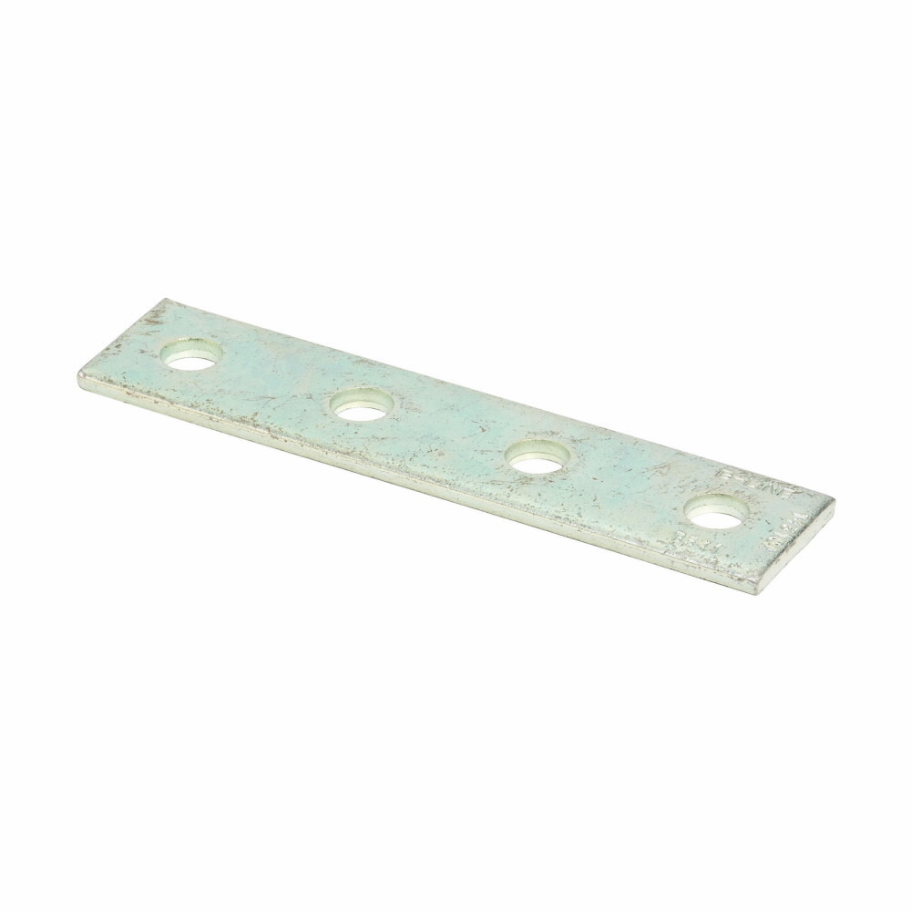 B341HDG Splice Plate, 4 Holes, 7-1/4 in L x 7/32 in THK, Strip Steel