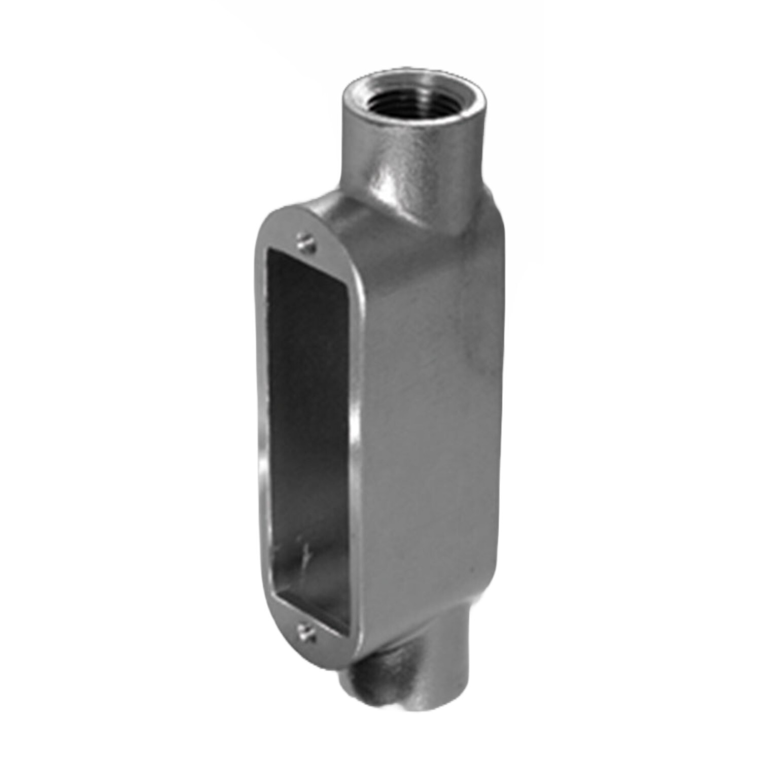 S61000CE00 Type-C Conduit Body With Cover, Gasket Set, Coupling, 1 in Hub, 8, 13 cu-in, 316 Stainless Steel, #4 Polished