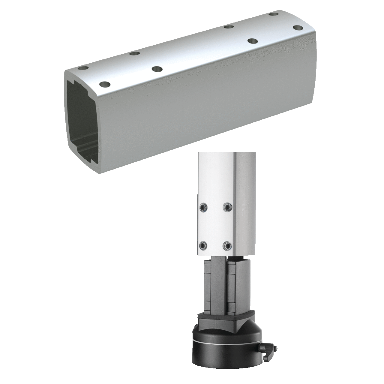 S2MT1250 Syspend CS4 Mounting Tube, 49.21 in L x 2.76 in W x 3.54 in H, For Use With SYSPEND 281-MAX Suspension System, Aluminum