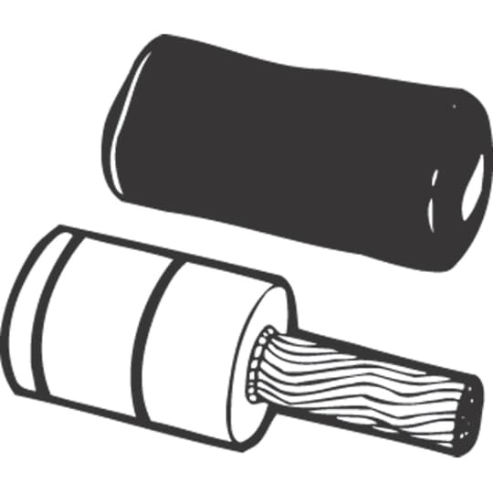 PA25 Color-Keyed Straight Pin Adapter Terminal, 250 kcmil Conductor, Die Code: 87H, 1-1/2 in L Pin, Aluminum